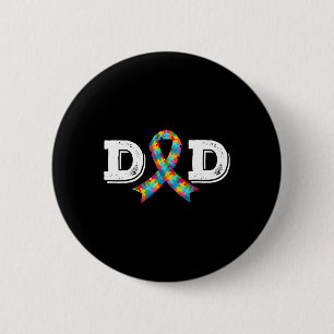 Awareness Dad Father Acceptance Diffirent Ribbon K 2 Inch Round Button