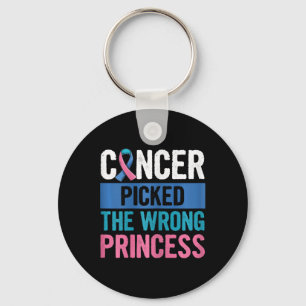 Awareness Design For A Thyroid Cancer Warrior Girl Keychain