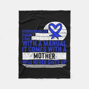 Awareness Doesn't Come With A Manual Hydroceph 1  Fleece Blanket
