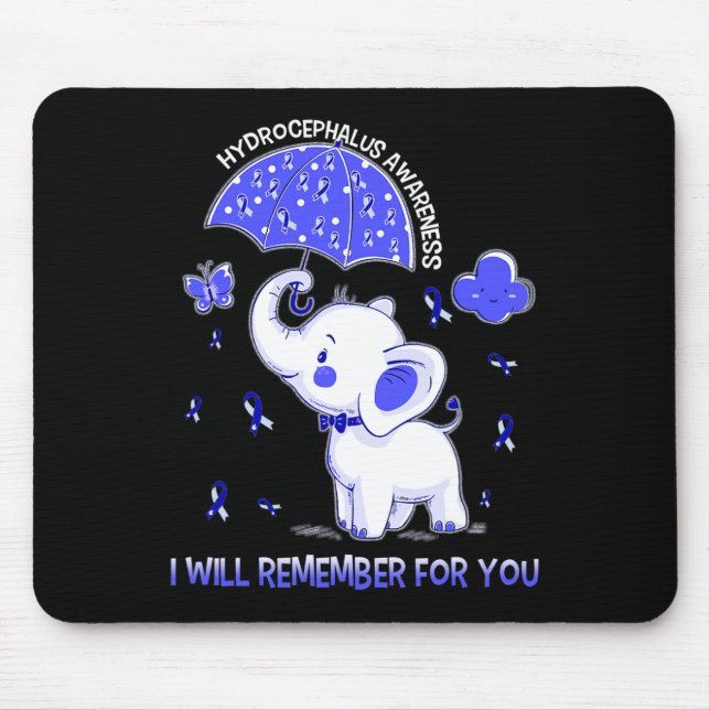 Awareness Elephant  Mouse Pad (Front)
