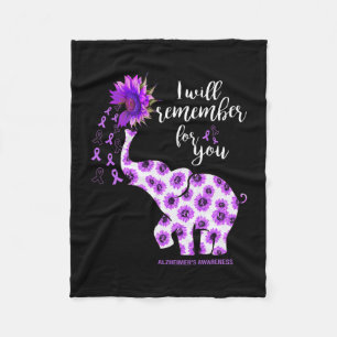 Awareness Elephant Your Battle Is My Battle Gift Fleece Blanket