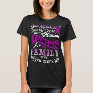 Awareness Family Purple Ribbon Support 1 T-Shirt
