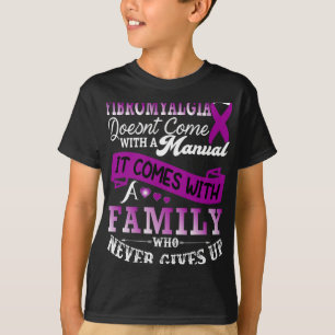 Awareness Family Purple Ribbon Support 1 T-Shirt