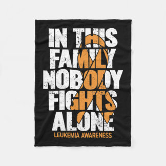 Awareness Family Support Leukaemia Awareness 4  Fleece Blanket