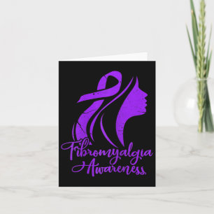 Awareness Fibro Warrior Fighter Patient Grunge Card