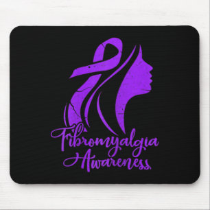 Awareness Fibro Warrior Fighter Patient Grunge Mouse Pad