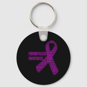Awareness Fight Ribbon Support 1  Keychain