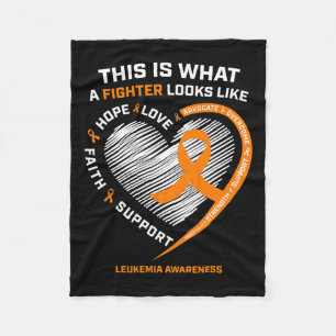 Awareness Fighter Gifts Men Women Mom Dad Leukaemi Fleece Blanket