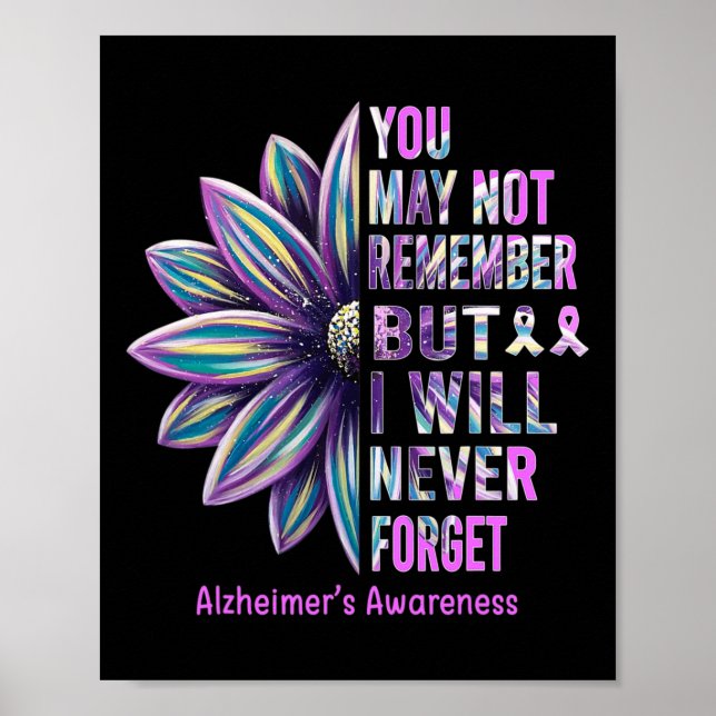 Awareness Flower Remember Never Forget Gift'  Poster (Front)