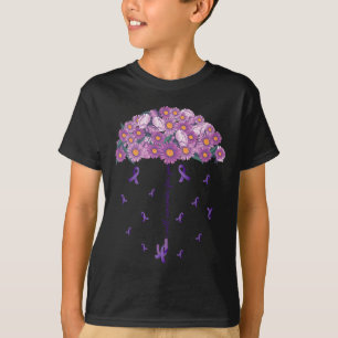 Awareness Flower Umbrella I Will Remember For You T-Shirt