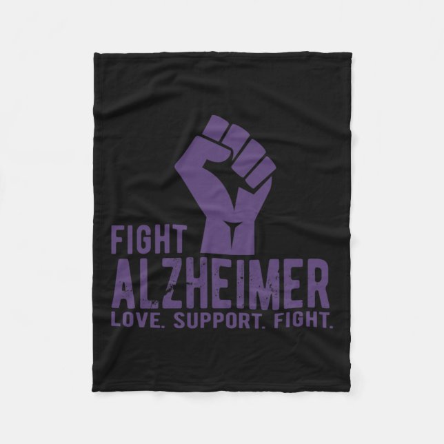 Awareness For Men Love Support Fight  Fleece Blanket (Front)