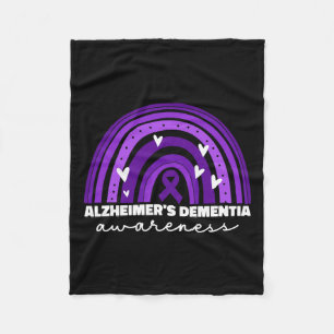 Awareness For Women Heimer Awareness Cute Fleece Blanket
