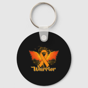 Awareness Fun Warrior Orange Ribbon Gift  Keychain