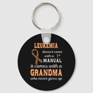 Awareness Grandma Support Leukaemia Warrior  Keychain