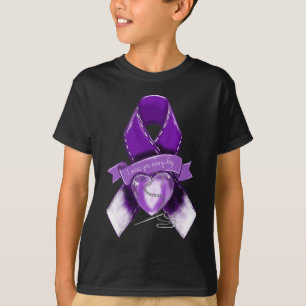 Awareness Graphic Purple Ribbon T-Shirt