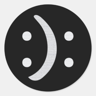 Awareness Happy Sad Face Mental Health  Classic Round Sticker