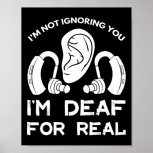 Awareness Hearing Aid Asl Implant Poster