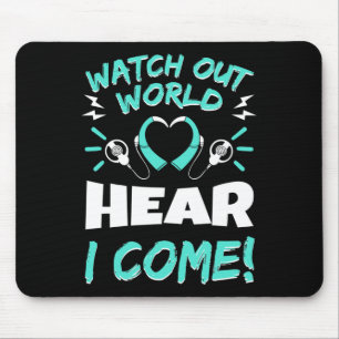 Awareness Hearing Aid Implant Asl  Mouse Pad