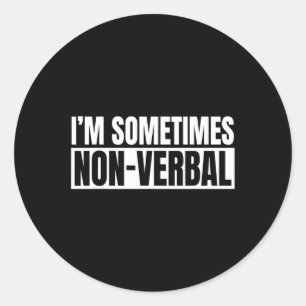 Awareness Hearing Aid Implant Asl Non-verbal Classic Round Sticker