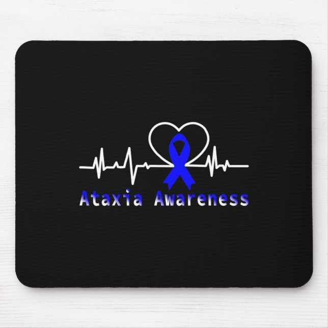 Awareness Heartbeat Warrior Support  Mouse Pad (Front)