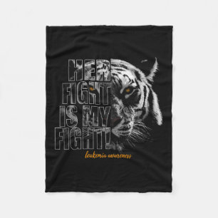Awareness Her Fight Is My Fight  Fleece Blanket