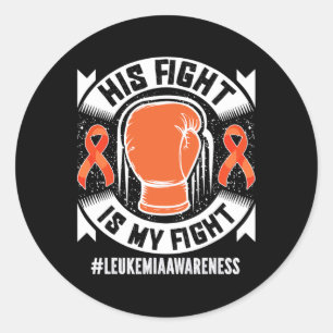 Awareness His Fight Is My Fight  Classic Round Sticker
