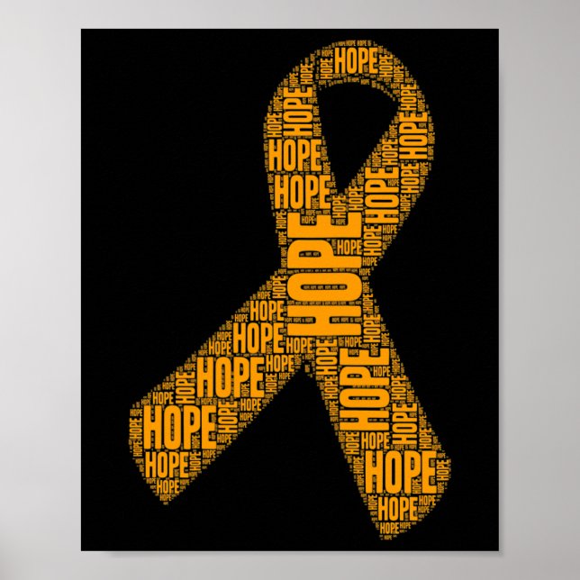 Awareness Hope Leukaemia Awareness  Poster (Front)