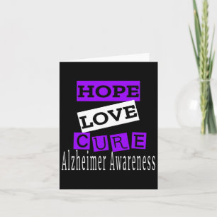 Awareness Hope Love Cure  Card