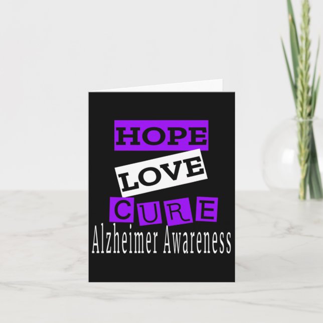 Awareness Hope Love Cure  Card (Front)