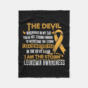 Awareness I Am The Storm Devil  Fleece Blanket