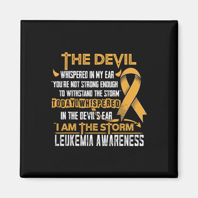 Awareness I Am The Storm Devil  Magnet (Front)