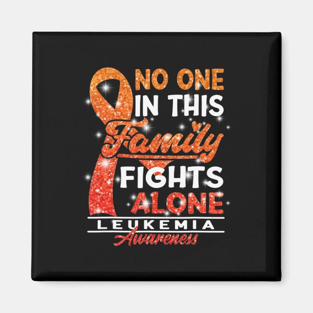 Awareness I No One In This Family Fights Alone I L Magnet (Front)