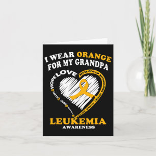 Awareness - I Wear Orange For My Grandpa Card