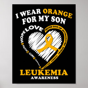Awareness - I Wear Orange For My Son Poster