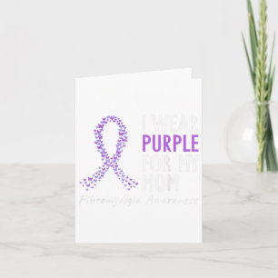 Awareness I Wear Pupple For My Mom Costume Tee  Card