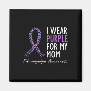 Awareness I Wear Pupple For My Mom Costume Tee Magnet