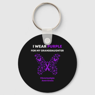 Awareness-i Wear Purple For My Granddaughter Keychain
