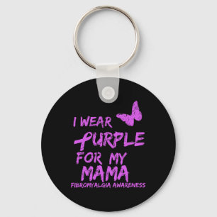 Awareness I Wear Purple For My Mama 6 Keychain