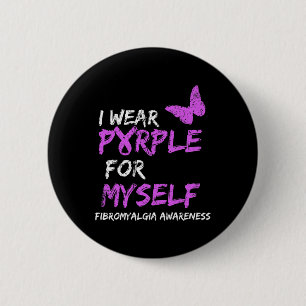 Awareness I Wear Purple For Myself 1 2 Inch Round Button
