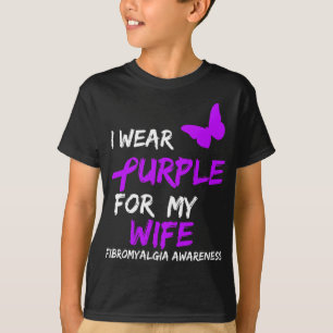 Awareness I Wear Purple For Wife 2 T-Shirt