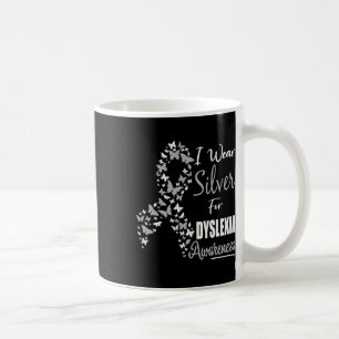 Awareness I Wear Silver Ribbon Learning Reading 1 Coffee Mug