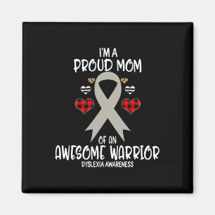 Awareness I'm Proud Mom Of Awesome Warrior Magnet