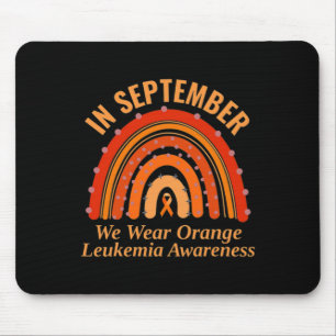 Awareness In September We Wear Orange Rainbow Mouse Pad