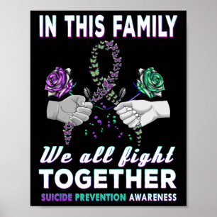 Awareness In This Family We All Fight Together Wom Poster