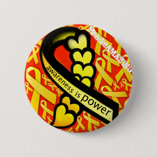 Awareness is Power Design #1 2 Inch Round Button