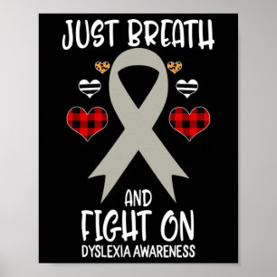 Awareness Just Breath And Fight On Poster