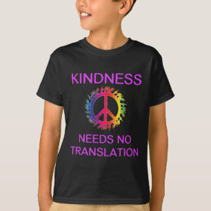 Awareness Kindness Needs No Translation Asl T-Shirt
