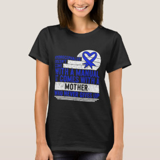 Awareness Manual Blue Ribbon Neurosurgery Figh 2  T-Shirt