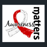 Awareness Matters 7 Oral Cancer Poster<br><div class="desc">To see this design for over 75 additional causes as well as our complete Oral Cancer Collection, please visit the Oral Cancer Section of our Shop, Display your commitment to advocating awareness for Oral Cancer with Awareness Matters t-shirts, apparel, merchandise, and gifts featuring contrasting text fonts and a grunge-style red...</div>