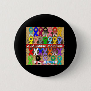 Awareness Matters - Cancer Ribbons 2 Inch Round Button